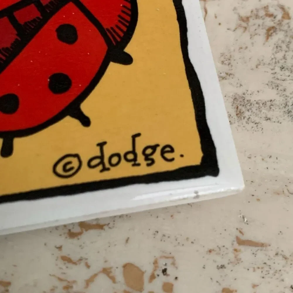 Lady Bug & Bubble bee trivet coaster by Ursala Dodge from Starbucks